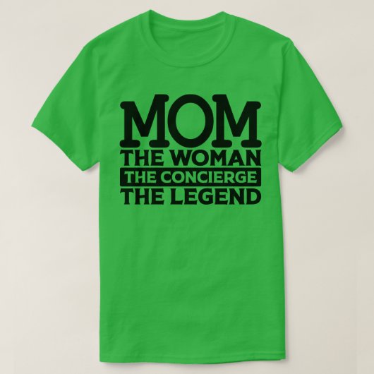 母は女性のコンシェルジュThe1 Tシャツ (デザイン正面)