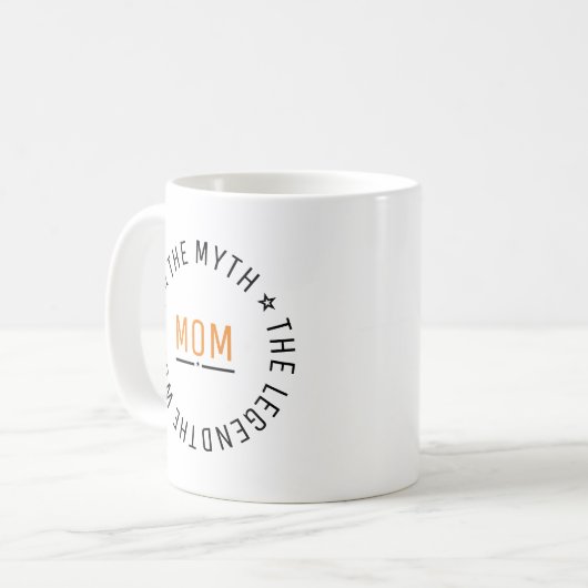 母は女性の神話の伝説パーソナライズされた コーヒーマグカップ (正面左)