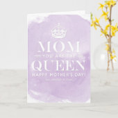 母は女王だ |母の日カード カード (黄色い花)