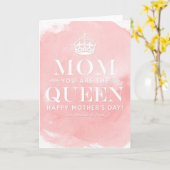 母は女王だ |母の日カード カード (黄色い花)