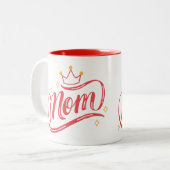 母は女王の母の日 ツートーンマグカップ (正面左)