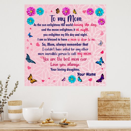 母は娘の贈り物 ポスター (キッチン)