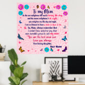 母は娘の贈り物 ポスター (ホームオフィス)