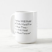 母は子供のハートの母の日を永久に保持します コーヒーマグカップ (正面左)