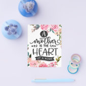 母は家のハートギフト、母の誕生日ギフト チラシ (シングル)