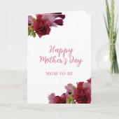 母は幸せな母の日のフローラになる カード (正面)