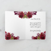 母は幸せな母の日のフローラになる カード (内部)