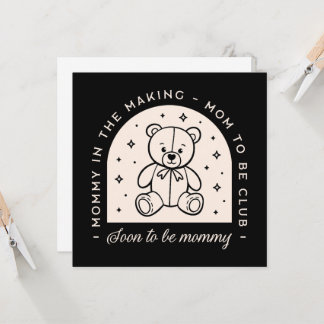 母は引用文の妊娠の発表ヴィンテージ カード