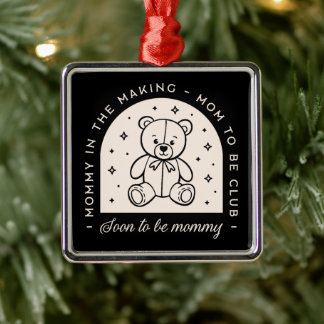 母は引用文の妊娠の発表ヴィンテージ メタルオーナメント