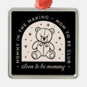 母は引用文の妊娠の発表ヴィンテージ メタルオーナメント (正面)