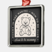 母は引用文の妊娠の発表ヴィンテージ メタルオーナメント (左)