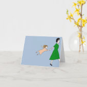 母は急いでいるノートカードに入っている カード (黄色い花)