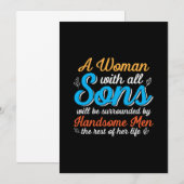 母は息子を持つ女性に贈る 招待状 (正面/裏面)