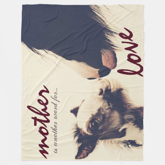 母は愛の馬の別名 フリースブランケット (正面)