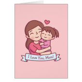 母は抱きしめる子供、私はあなたを愛している、母 (正面)