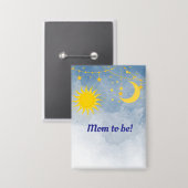 母は月と太陽の双子になるテーマ 缶バッジ (正面/裏面)