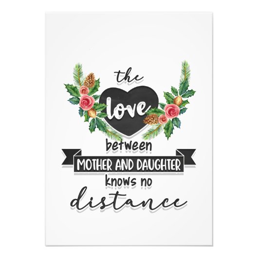 母は母と娘の愛を贈る フォトプリント            (正面)