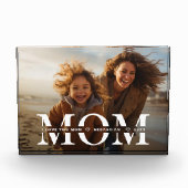 母は母の日に子供の名前でオーバーレイ フォトブロック (正面)