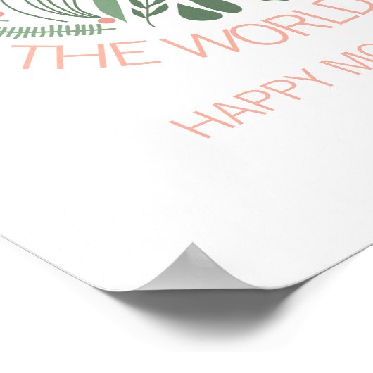 母は母の日のポスターに世界を意味する ポスター (角)