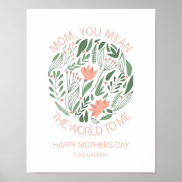 母は母の日のポスターに世界を意味する ポスター