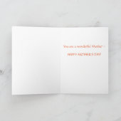 母は母の日カードを武装させます カード (内部)