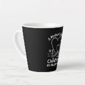 母は母ハート カフェラテマグ (左アングル)