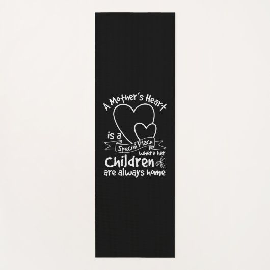 母は母ハート ヨガマット (正面)