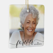 母は永遠に私たちのハート記念写真 セラミックオーナメント (右)