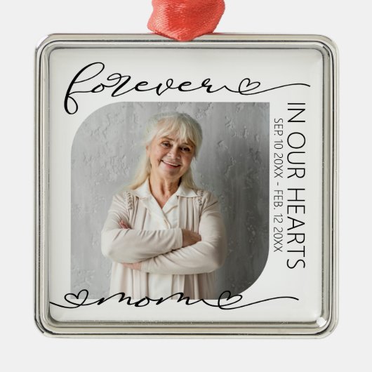 母は永遠に私たちのハート記念聖降誕祭 メタルオーナメント (正面)