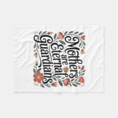 母は永遠の守護者 フリースブランケット (正面(横))