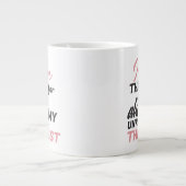 母は無給のセラピスト おもしろい 母の日 ジャンボコーヒーマグカップ (正面)