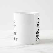 母は無給のセラピスト おもしろい 母の日 ジャンボコーヒーマグカップ (正面)