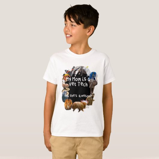 母は獣医だ Tシャツ (正面フル)