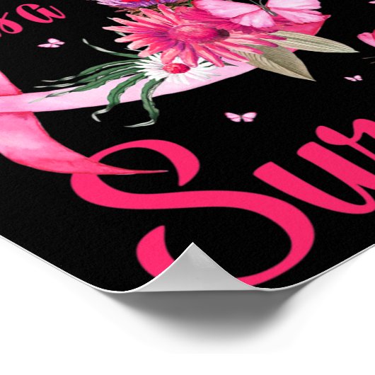 母は生き残った乳がん認識度 ポスター (角)