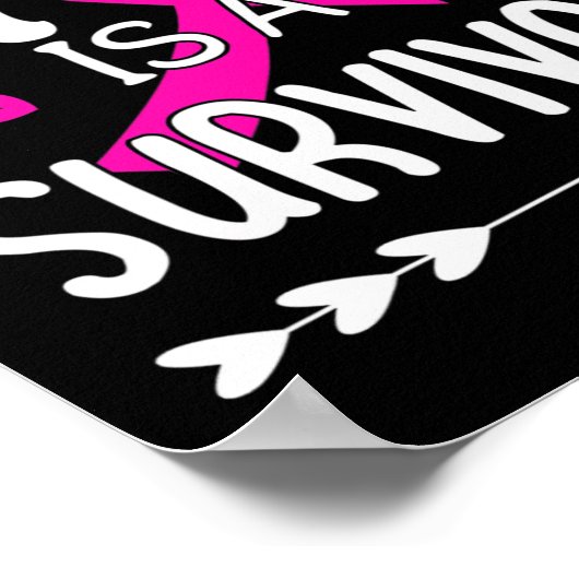 母は生存乳癌認識度1 ポスター (角)