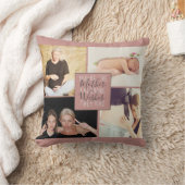 母は皆が願っていた |赤面ピンク写真 クッション (ブランケット)