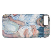 母は眠い子供のカサットを洗おうとしている Case-Mate iPhoneケース (裏面(横))