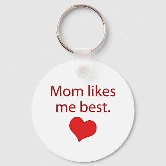 母は私が好き最高の キーホルダー (正面)
