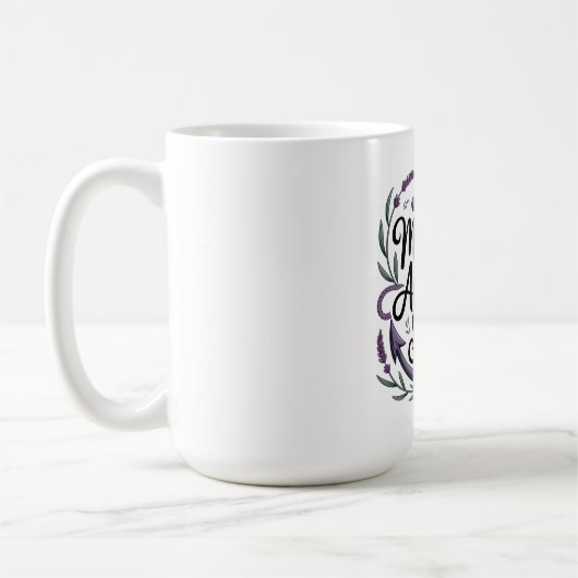 母は私たちの魂のよりどころ コーヒーマグカップ (左)