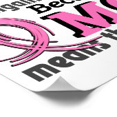 母は私にとって世界の乳がんである ポスター (角)