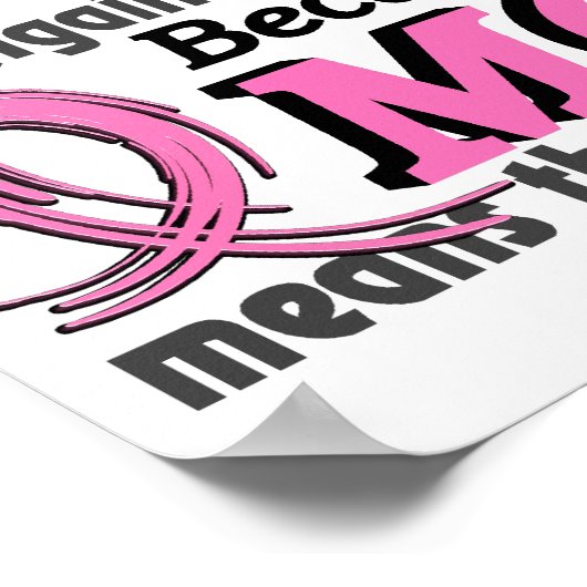 母は私にとって世界の乳がんである ポスター (角)