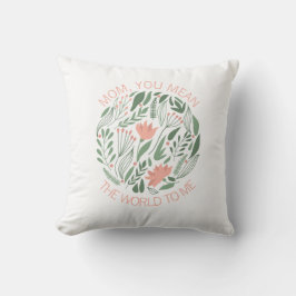 母は私にとって世界は母の日の装飾用クッション クッション