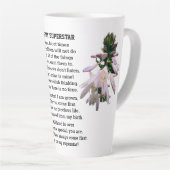 母は私のスーパースター カフェラテマグ (右アングル)