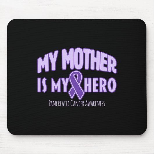 母は私のヒーロー膵臓がん認識度1 マウスパッド (正面)