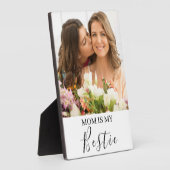 母は私のベストネームパーソナライズされた写真 フォトプラーク (側面)