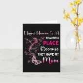 母は私の天国の守護天使 記念日 カード (黄色い花)