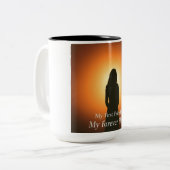 母は私の最初の友人の永遠の英雄の母の日 ツートーンマグカップ (正面左)