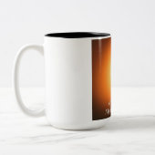 母は私の最初の友人の永遠の英雄の母の日 ツートーンマグカップ (左)