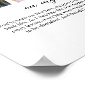 母は私の結婚式の日にコラージュ彼女のための母のギフト ポスター (角)