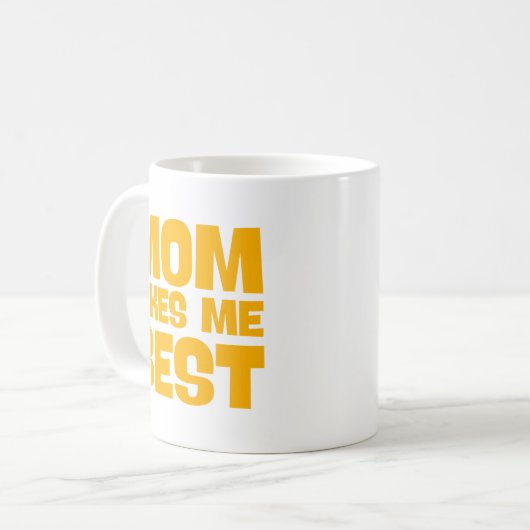 母は私を好最高のき。 コーヒーマグカップ (正面左)